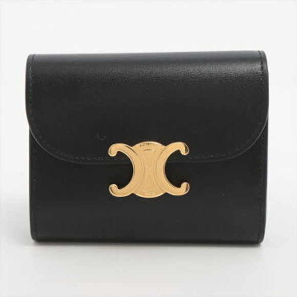 Celine Wallet flap Triomphe Black - Picture 1 of 9